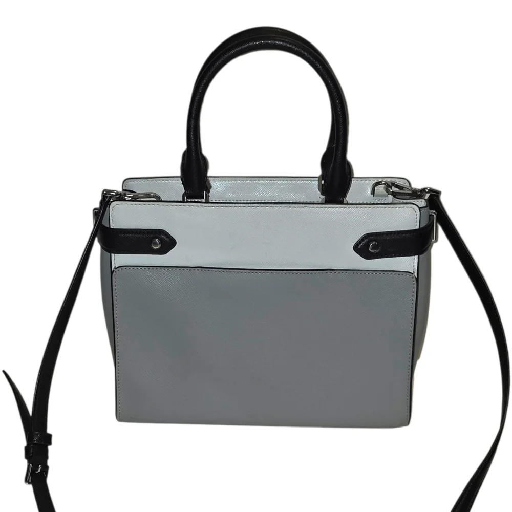 Kate Spade New York Staci Colorblock Medium Satchel Bag - Gray, Black, White - Picture 3 of 8